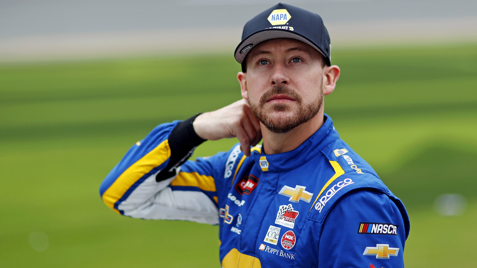 Daniel Hemric Has Close Call After Making Contact with Wall at Loudon In Opening Lap of the Team EJP 175