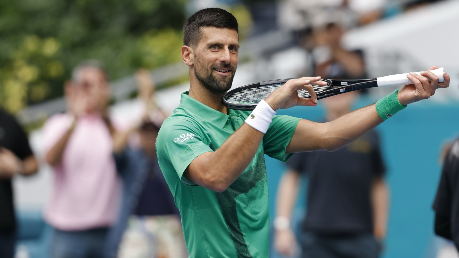 Novak Djokovic admits he was ‘nervous’ to have sports legend watching him