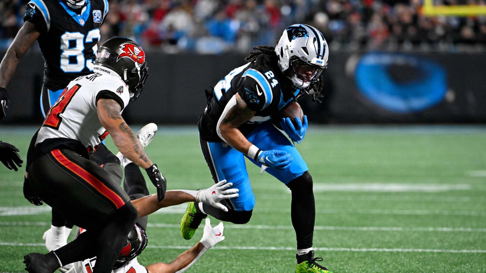 Familiar debates are starting to emerge in the Panthers backfield between Chuba Hubbard and Jonathon Brooks after OTAs