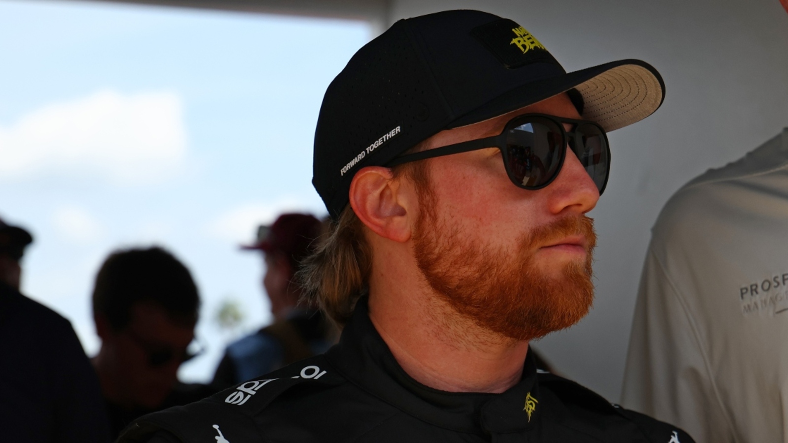 Kevin Harvick reacts to Tyler Reddick racing at Kansas with his son hospitalized