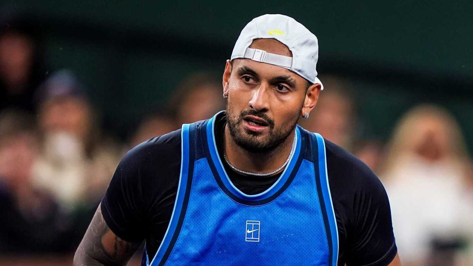 Nick Kyrgios returns to training ahead of Miami Open