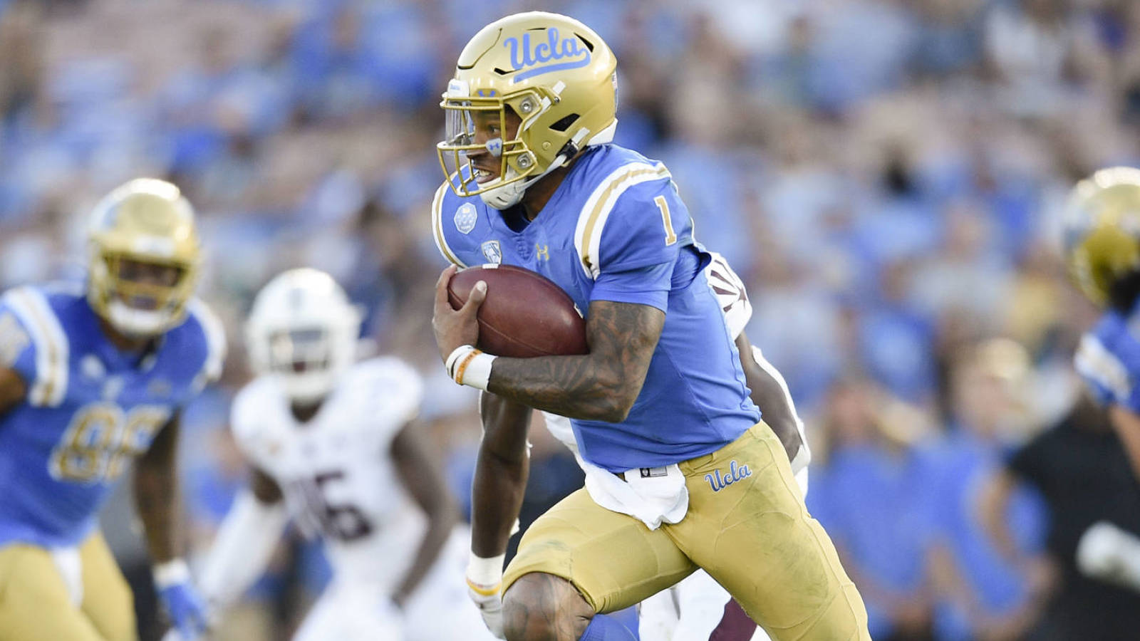 Ucla Qb Dorian Thompson Robinson Replaced By Austin Burton After Left Leg Injury Yardbarker