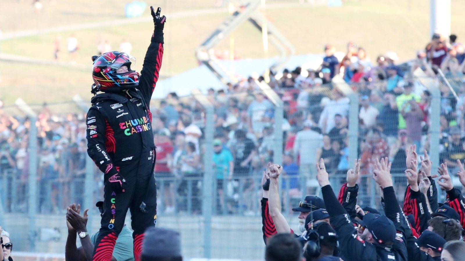 Kurt Busch reacts to Tyler Reddick making NASCAR history with COTA victory