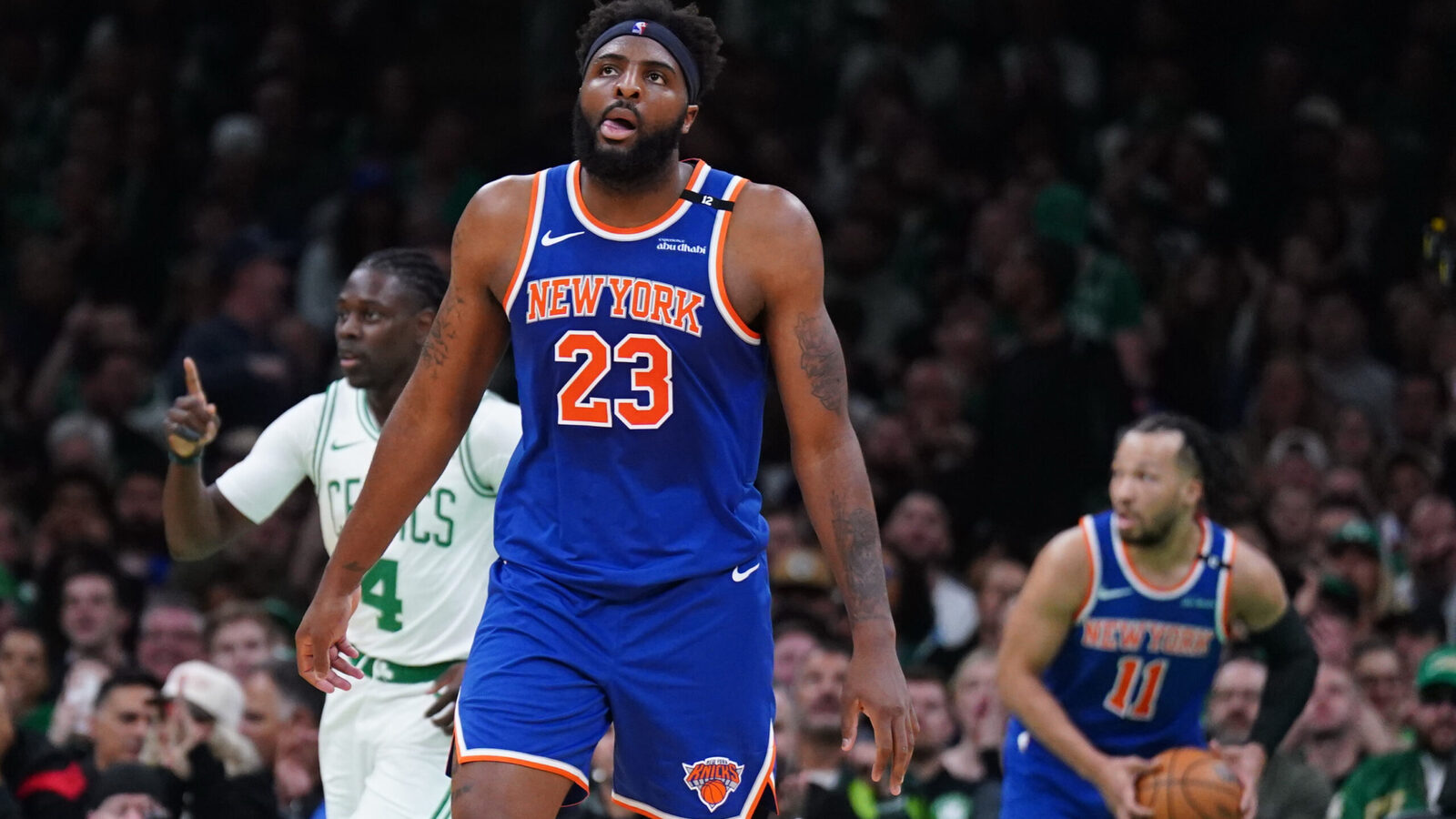Mitchell Robinson Wildly Claps Back At Celtics Fan By Bragging About Knicks Eliminating Them In 2025 Playoffs