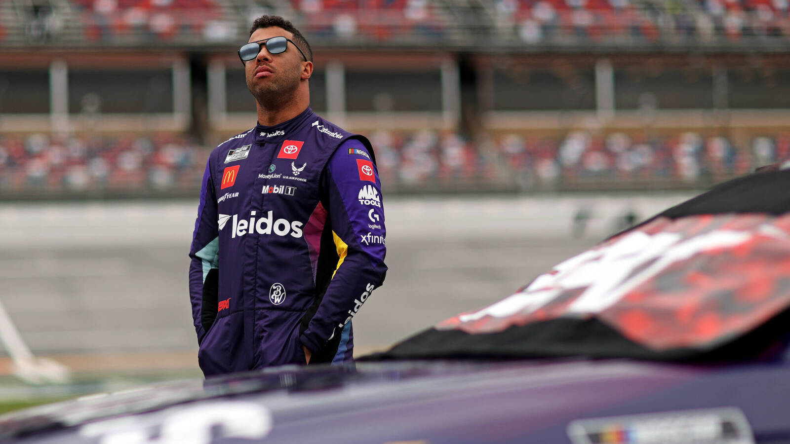 Bubba Wallace questions NASCAR’s decision to remove 'exciting' scoring pylons at Talladega