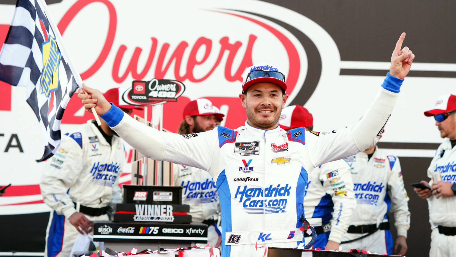 Mike Joy gets emotional thinking of Ricky Hendrick after Kyle Larson’s win