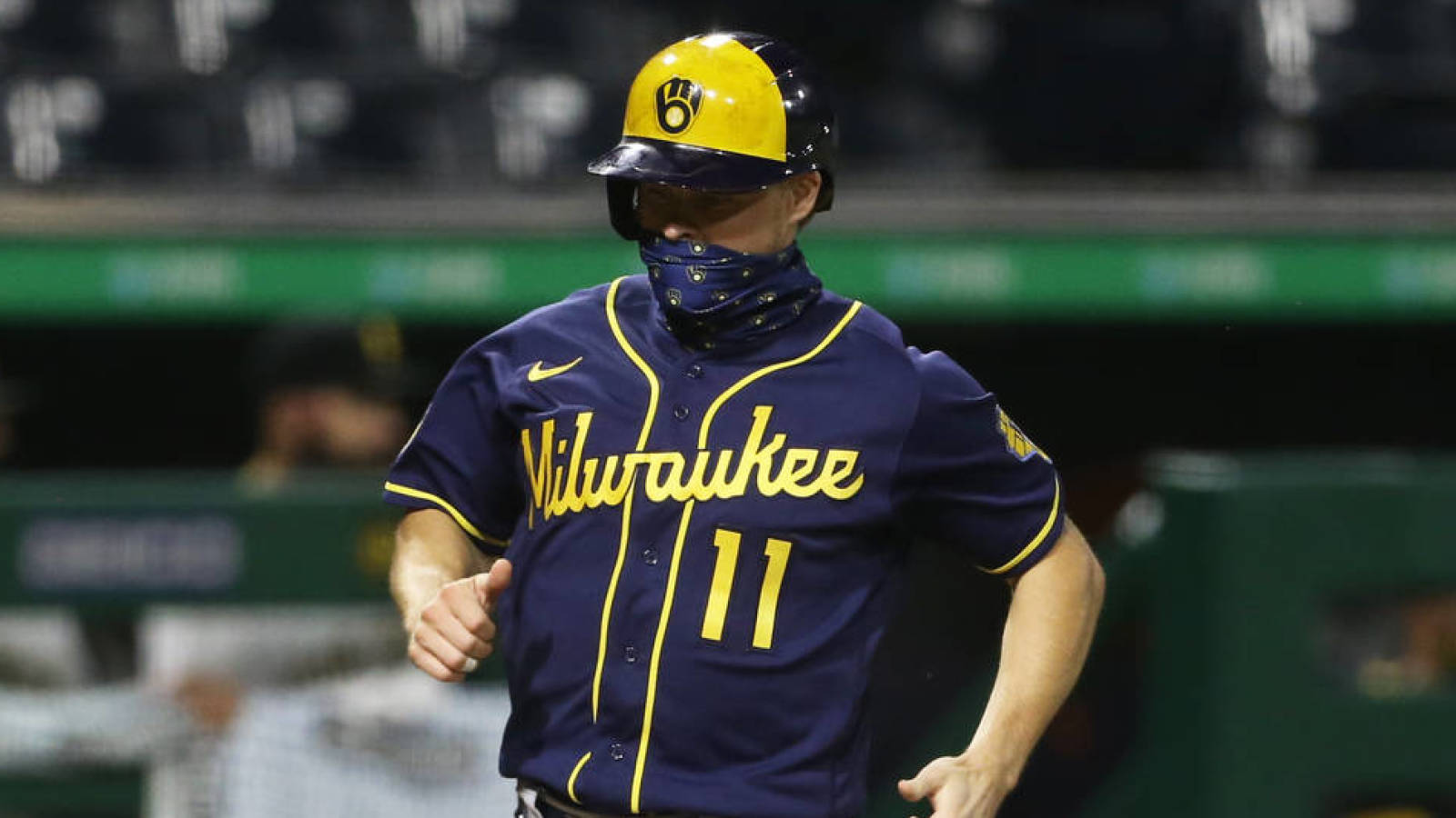 brock holt brewers jersey