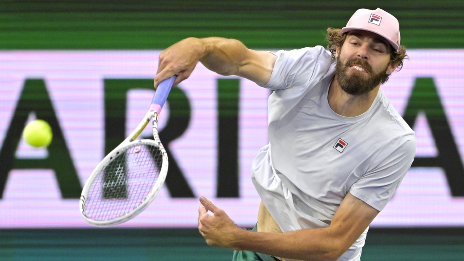 Reilly Opelka serves his way to first-round victory at Miami Open
