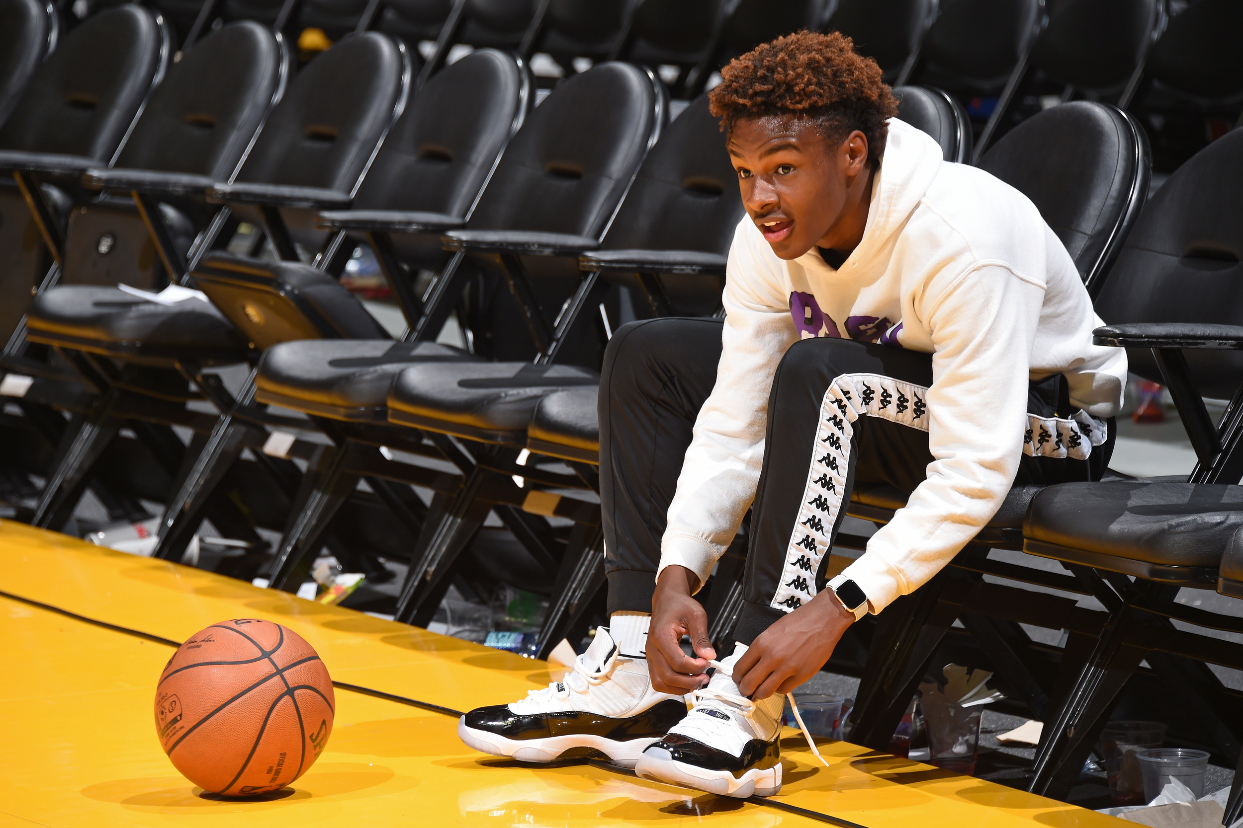 what shoes does bronny james wear