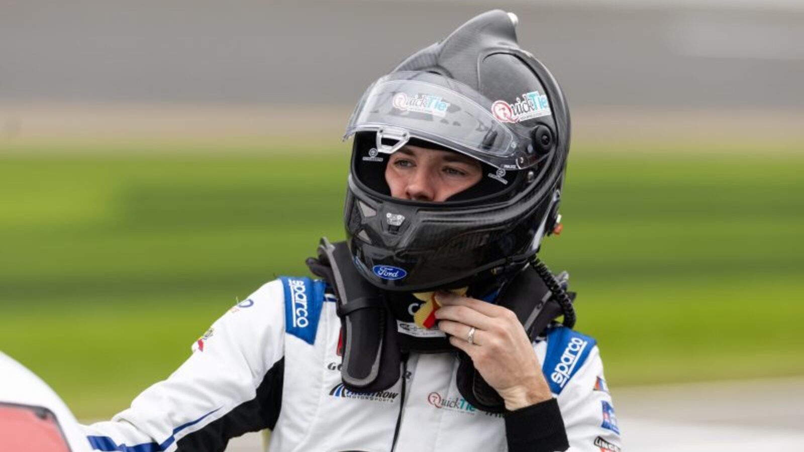 Craftsman Truck Series: Chandler Smith Makes Contact with Wall During Stage 1 at Darlington