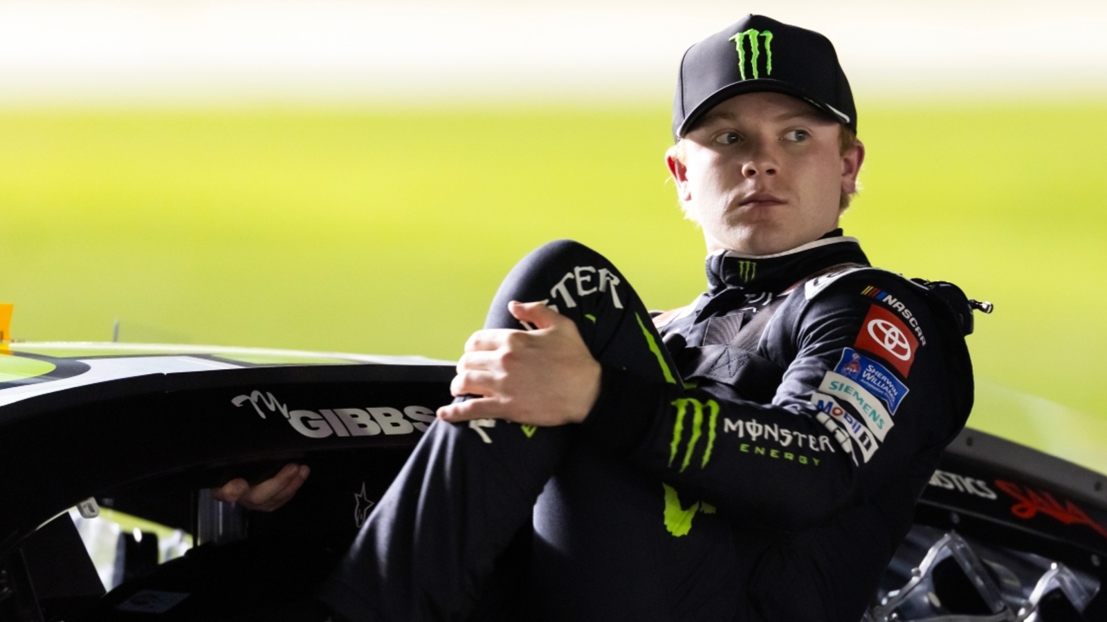 Ty Gibbs crashes hard at Atlanta, sets grass on fire in scary incident