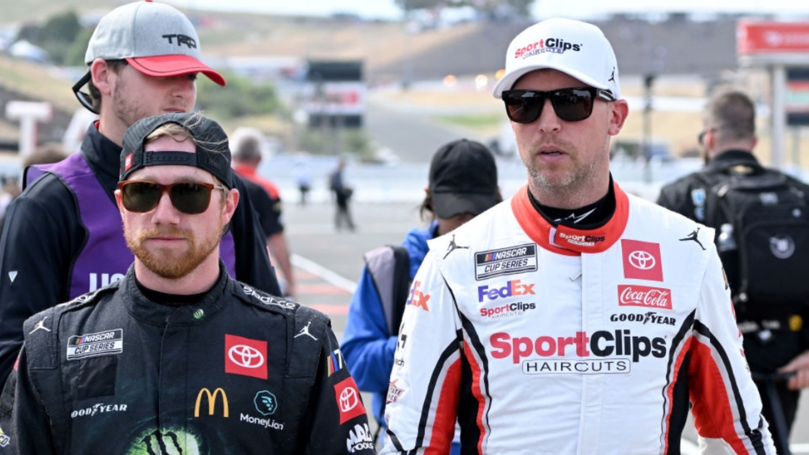 Denny Hamlin doesn’t blame Tyler Reddick for crash that ended Bubba Wallace’s day at Dover