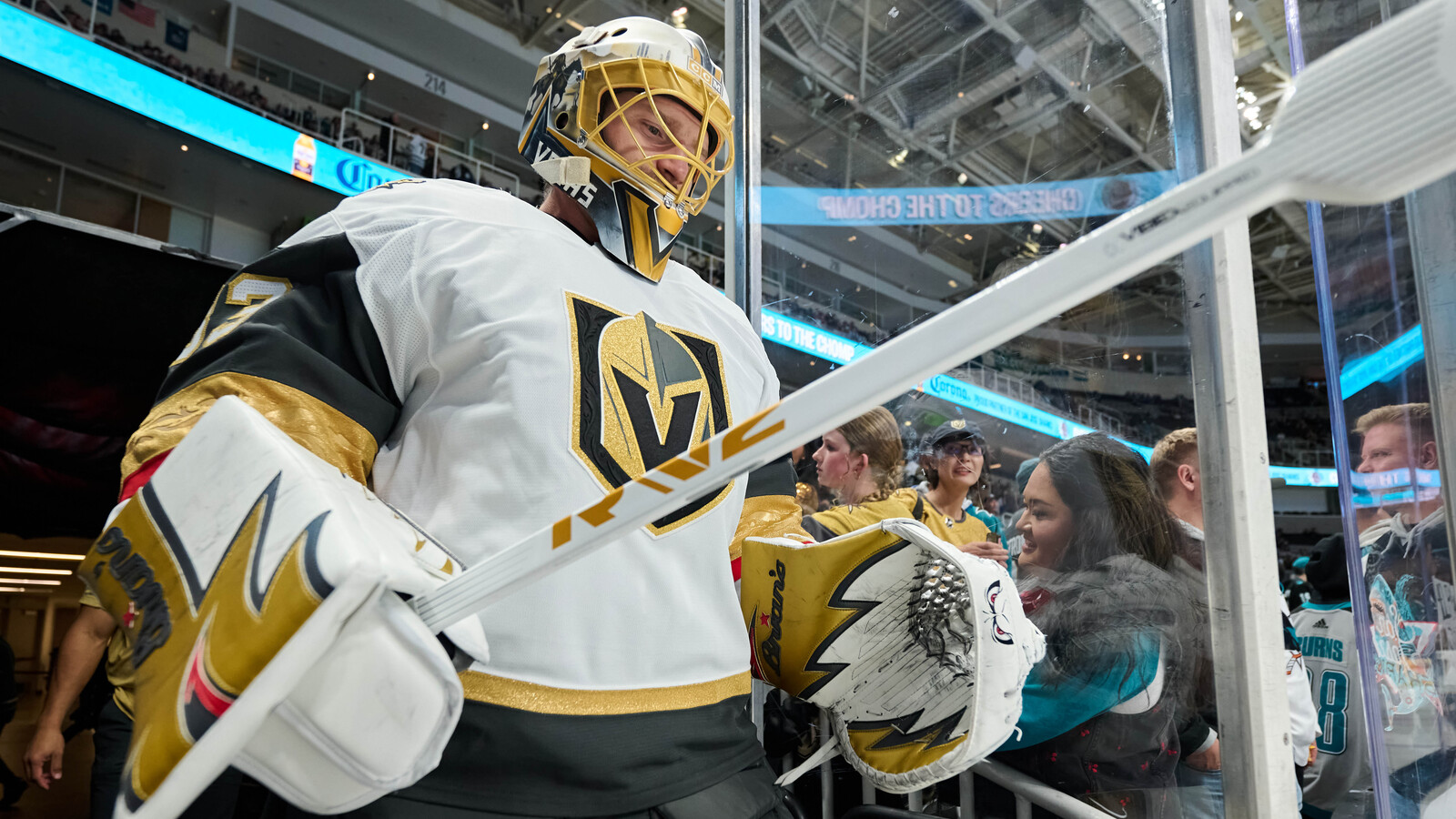 Adin Hill Leaves Game Against Calgary Flames