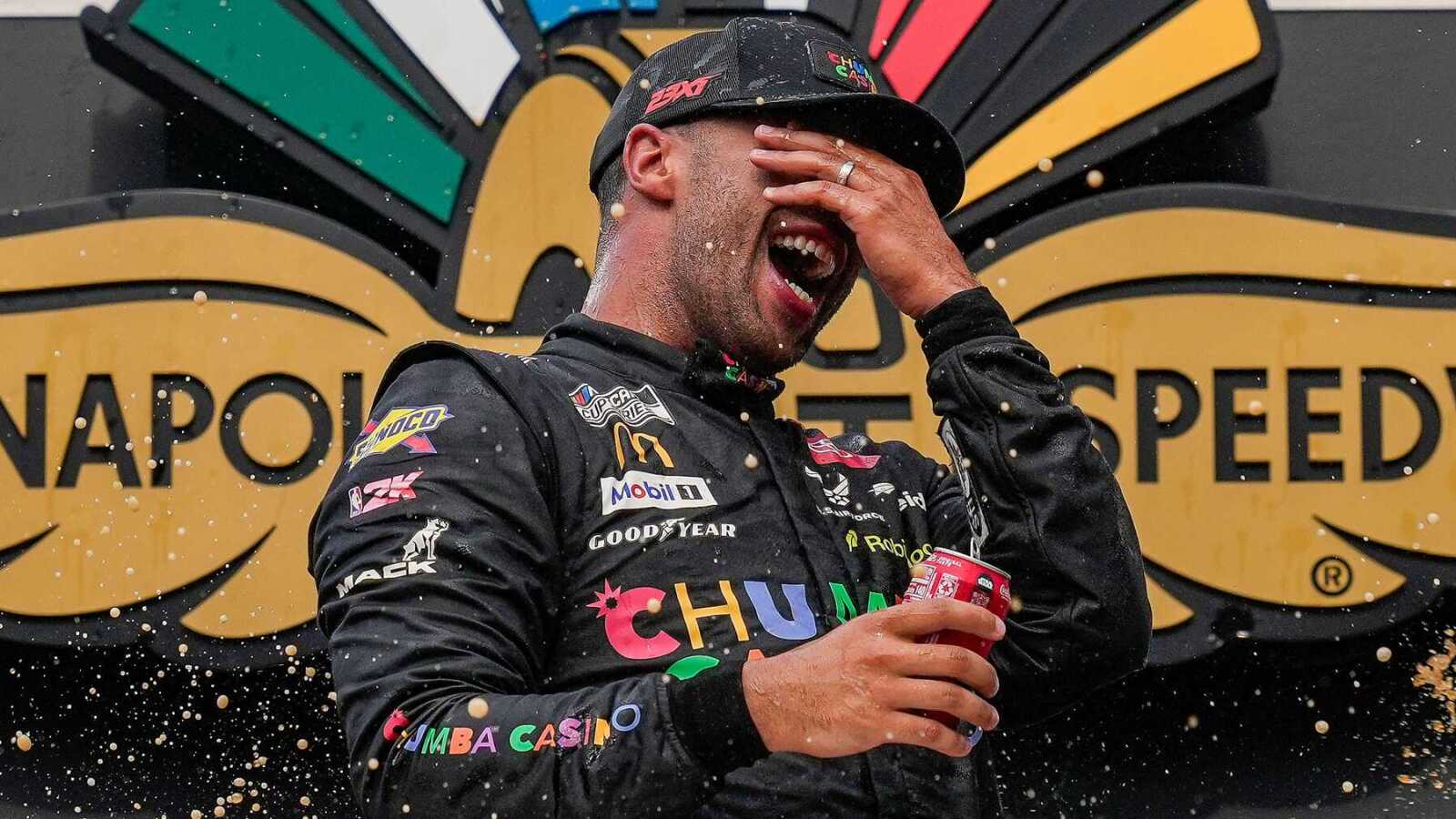 23XI Racing president reacts to Bubba Wallace's emotional Brickyard 400 win