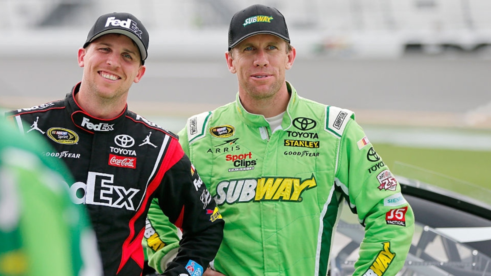 Denny Hamlin reveals hilarious reason he didn’t attempt backflip after winning Darlington in Carl Edwards throwback
