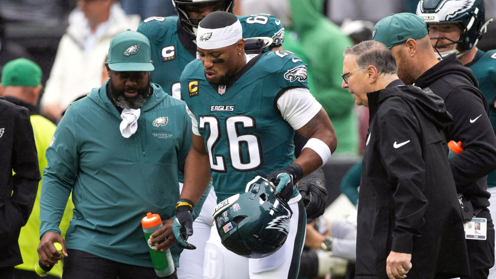 Eagles get major Saquon Barkley injury update after hamstring setback