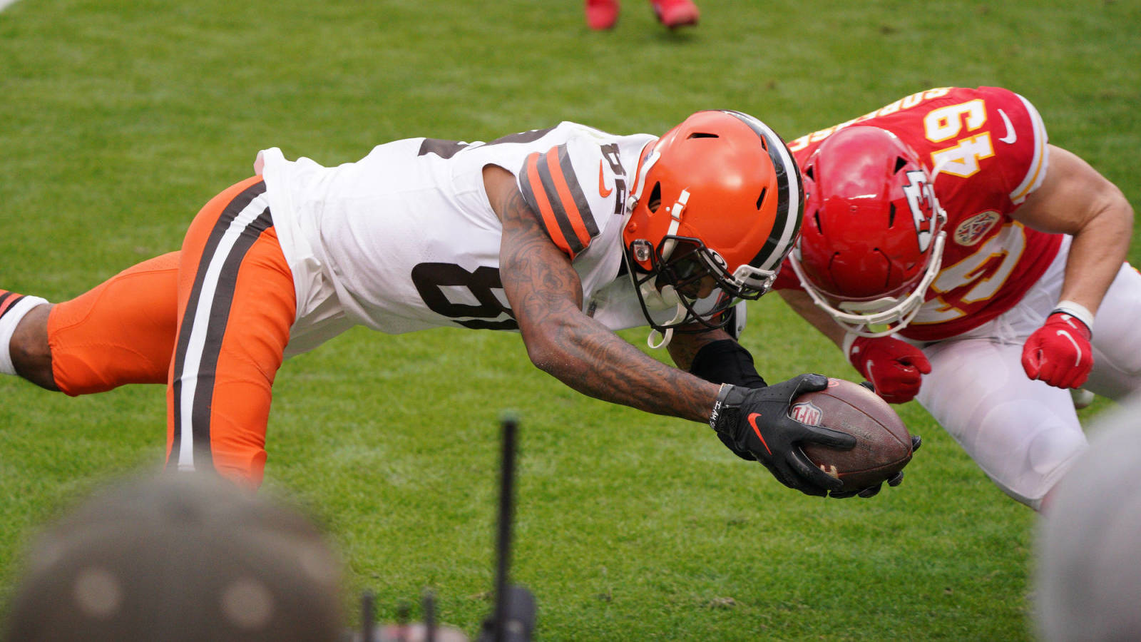 Browns victims of 'worst rule in football' in unlucky first half vs. Chiefs