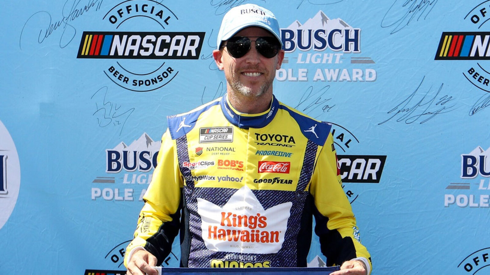 Denny Hamlin credits Minions firesuit with third straight NASCAR win, masterclass at Pocono