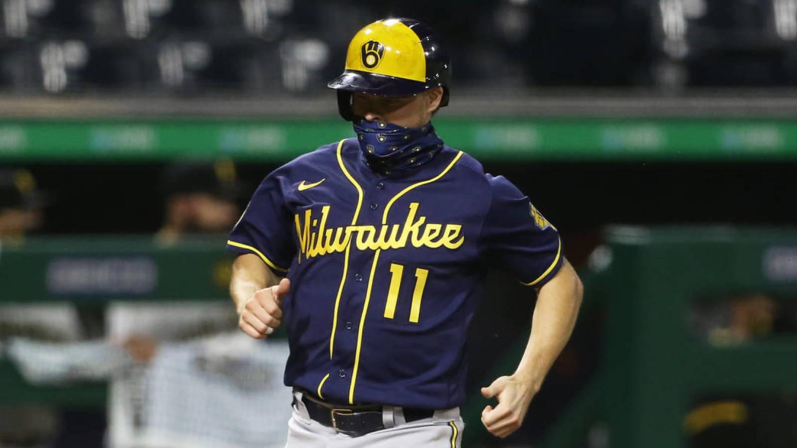 brock holt brewers jersey