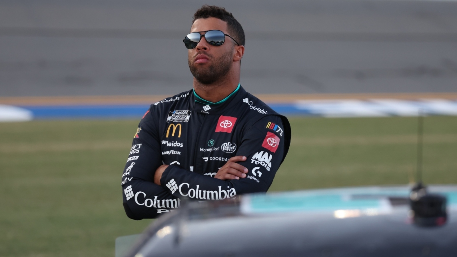 Bubba Wallace caught in wreck with Austin Cindric, Michael McDowell at Kansas