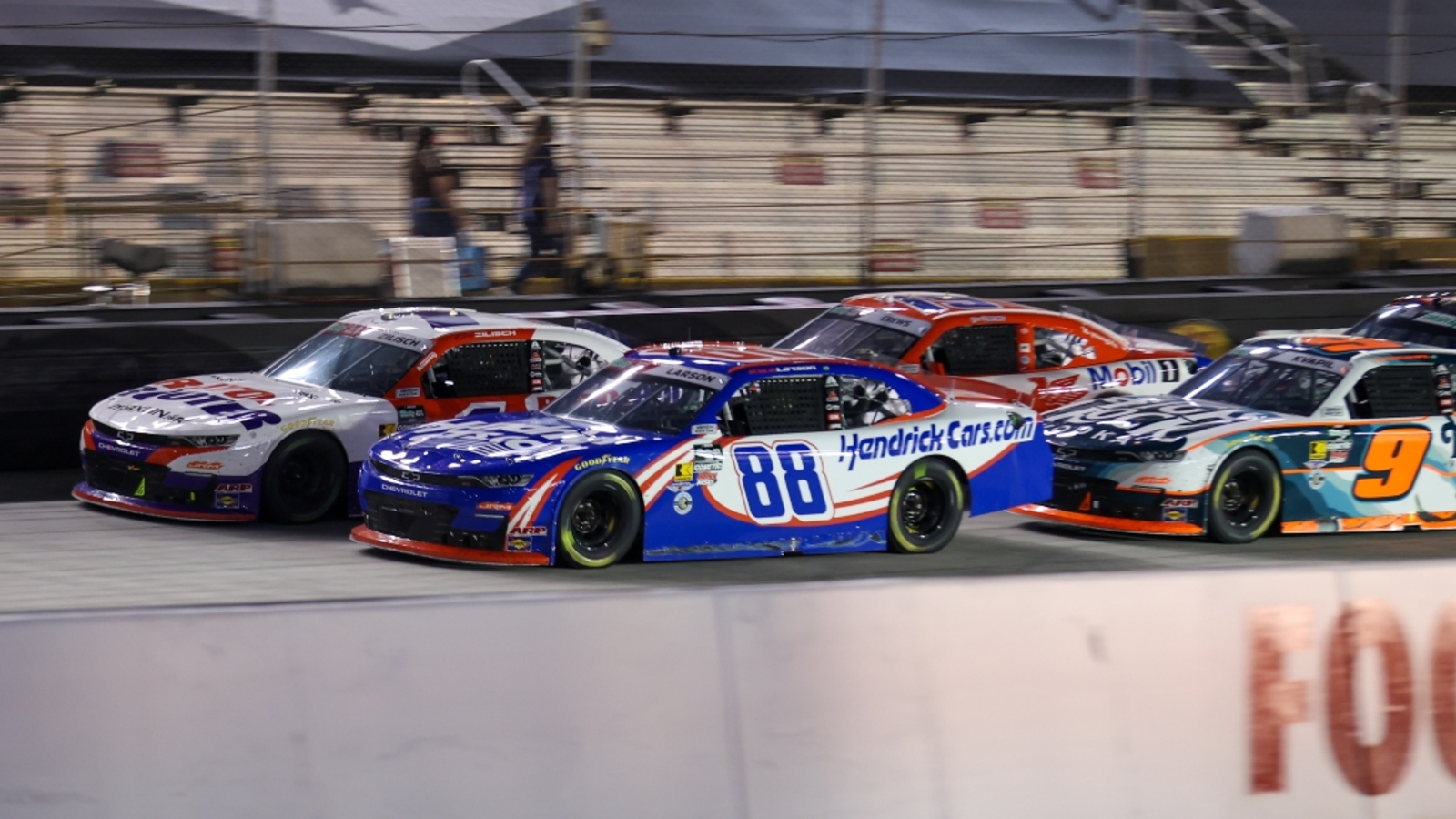 Denny Hamlin sounds off on strategy call potentially costing Kyle Larson, Connor Zilisch O’Reilly race win