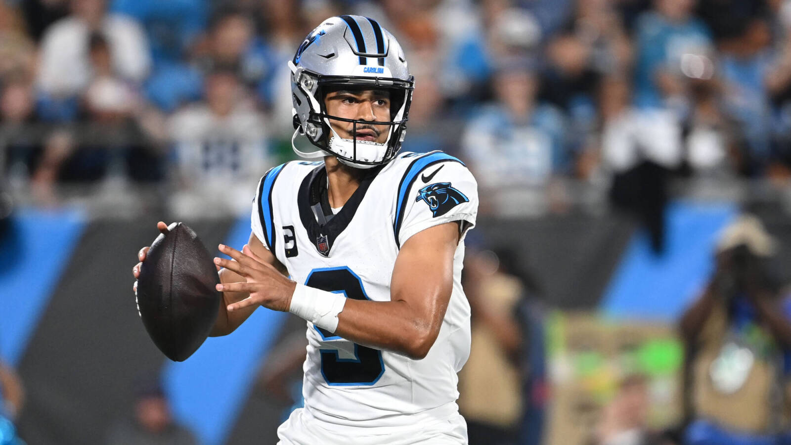 Watch: Panthers rookie QB awkwardly channels a Hall of Famer on 'MNF'