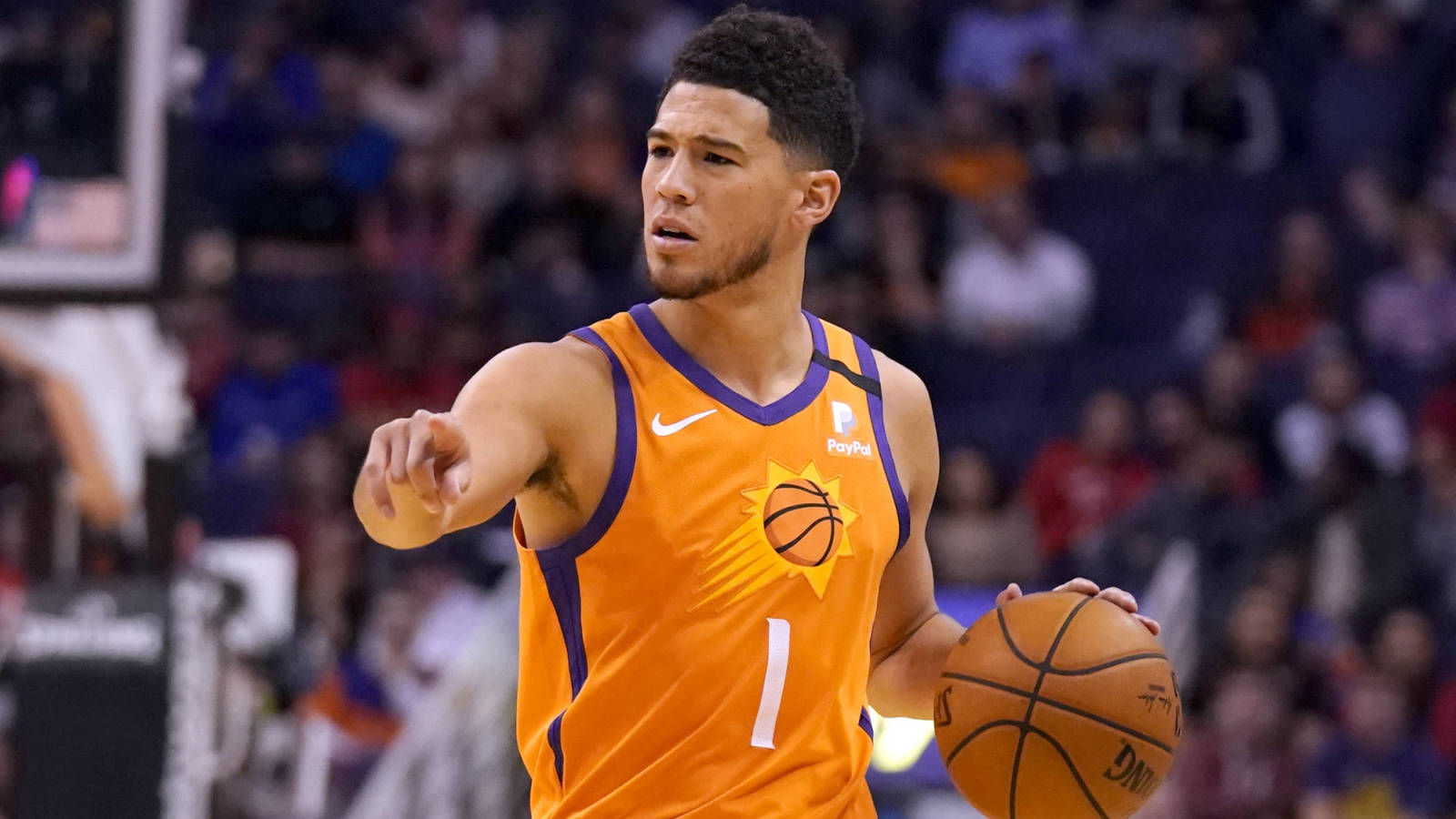 devin booker orange jersey