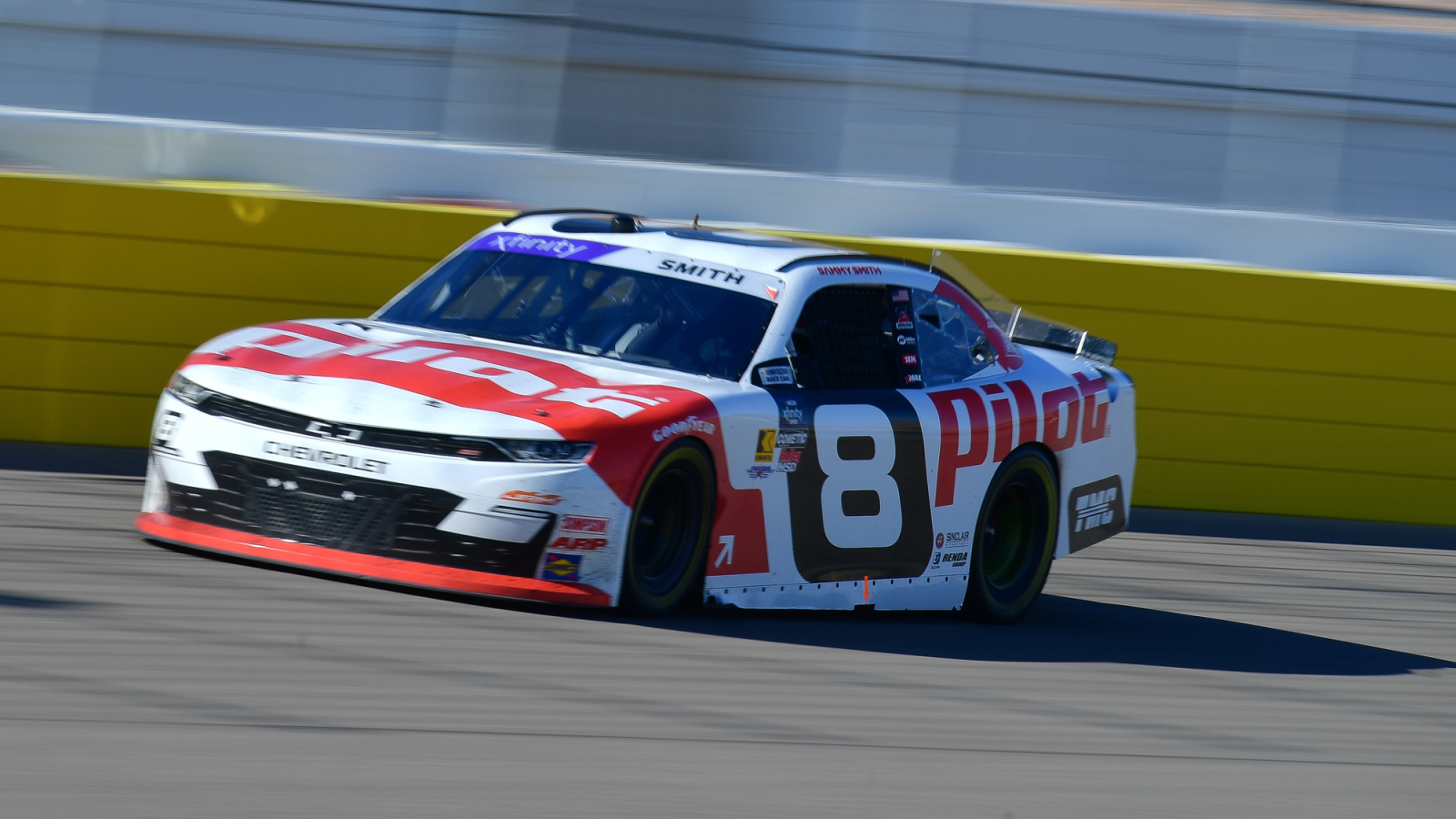 Sammy Smith, Ryan Sieg take heavy damage late in Talladega Xfinity Series race
