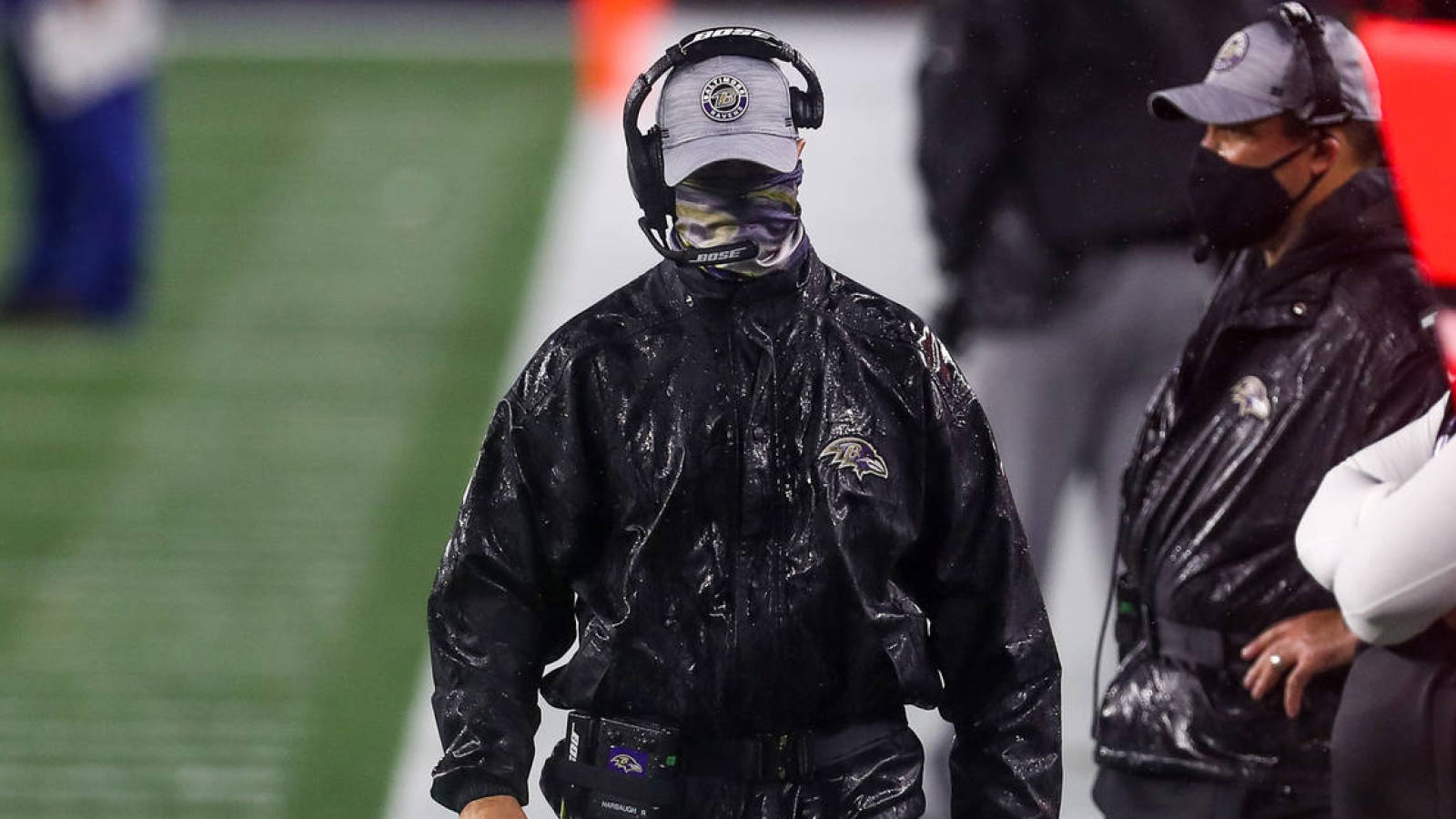 Watch: John Harbaugh, Malcolm Butler get into it during pregame argument