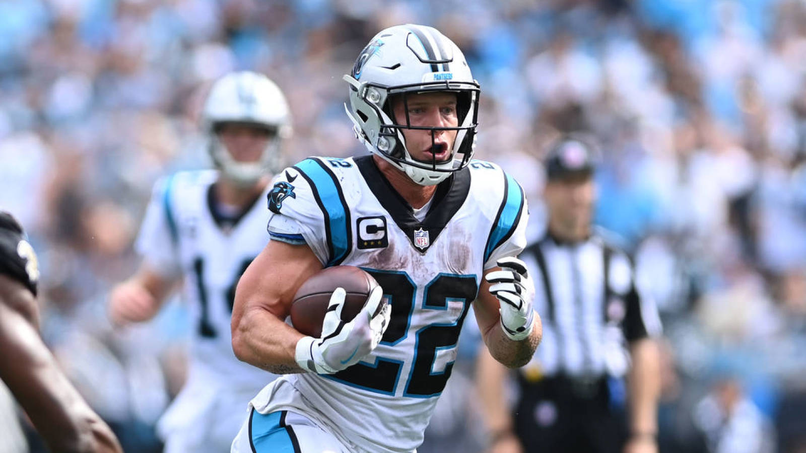 Panthers RB Christian McCaffrey out for season with ankle injury