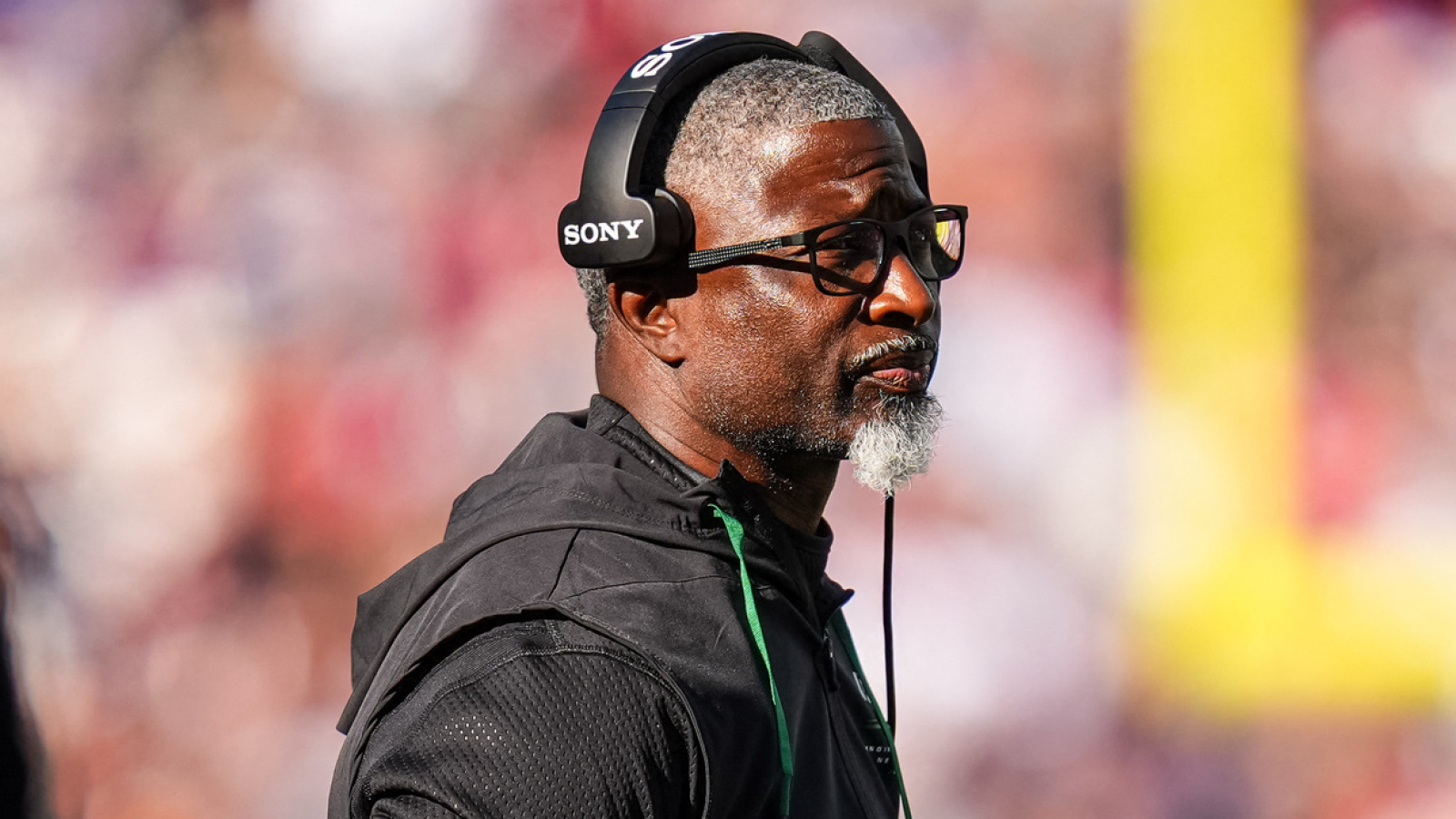 Jets coach Aaron Glenn reacts after loss to winless Dolphins