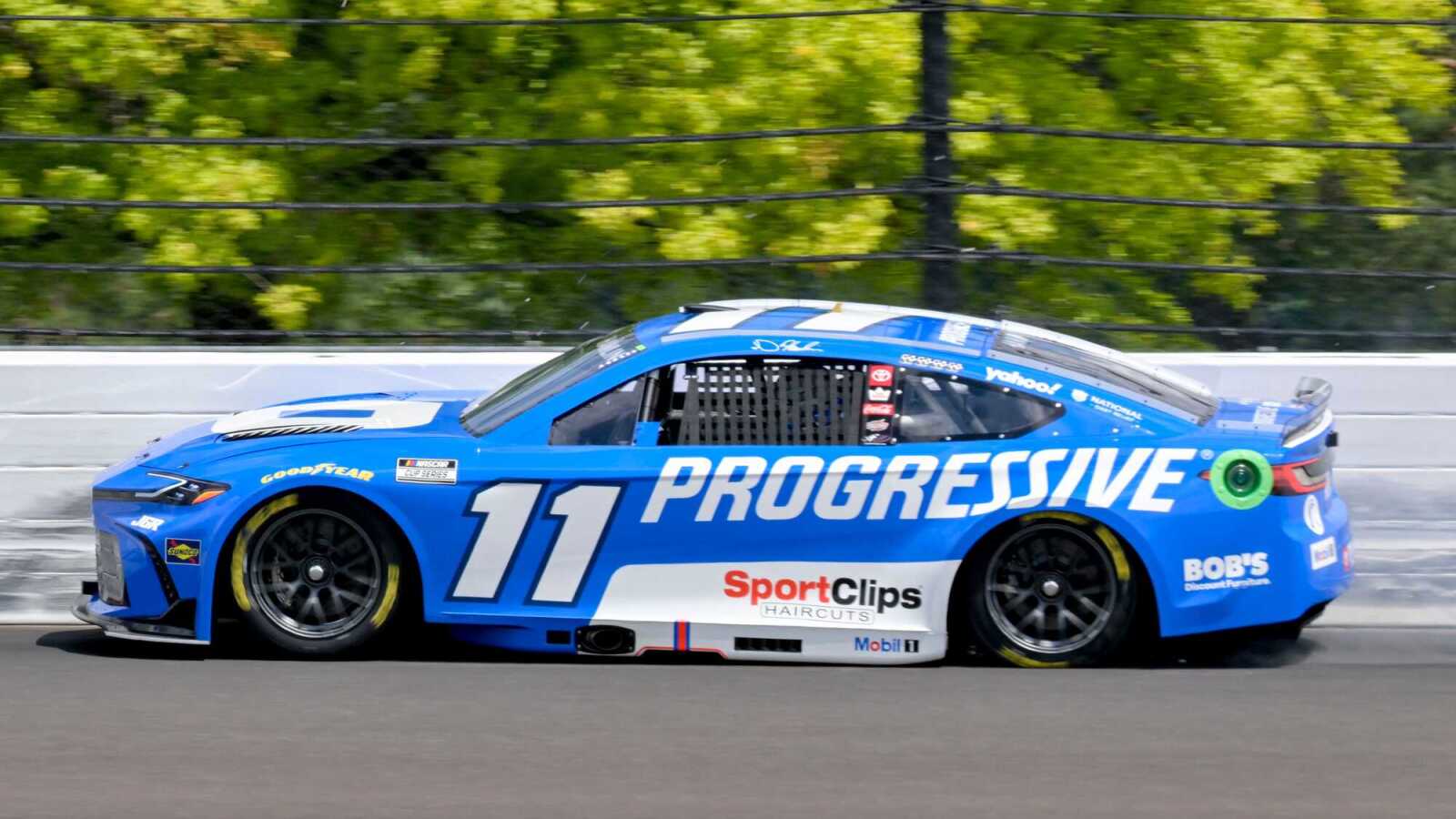 Denny Hamlin pressed on superstition after kissing the bricks with Bubba Wallace