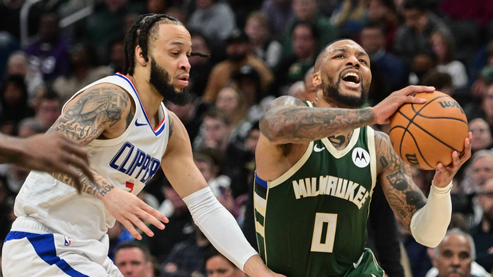 Watch: Damian Lillard comes up big in fourth as Bucks down Clippers sans Giannis Antetokounmpo