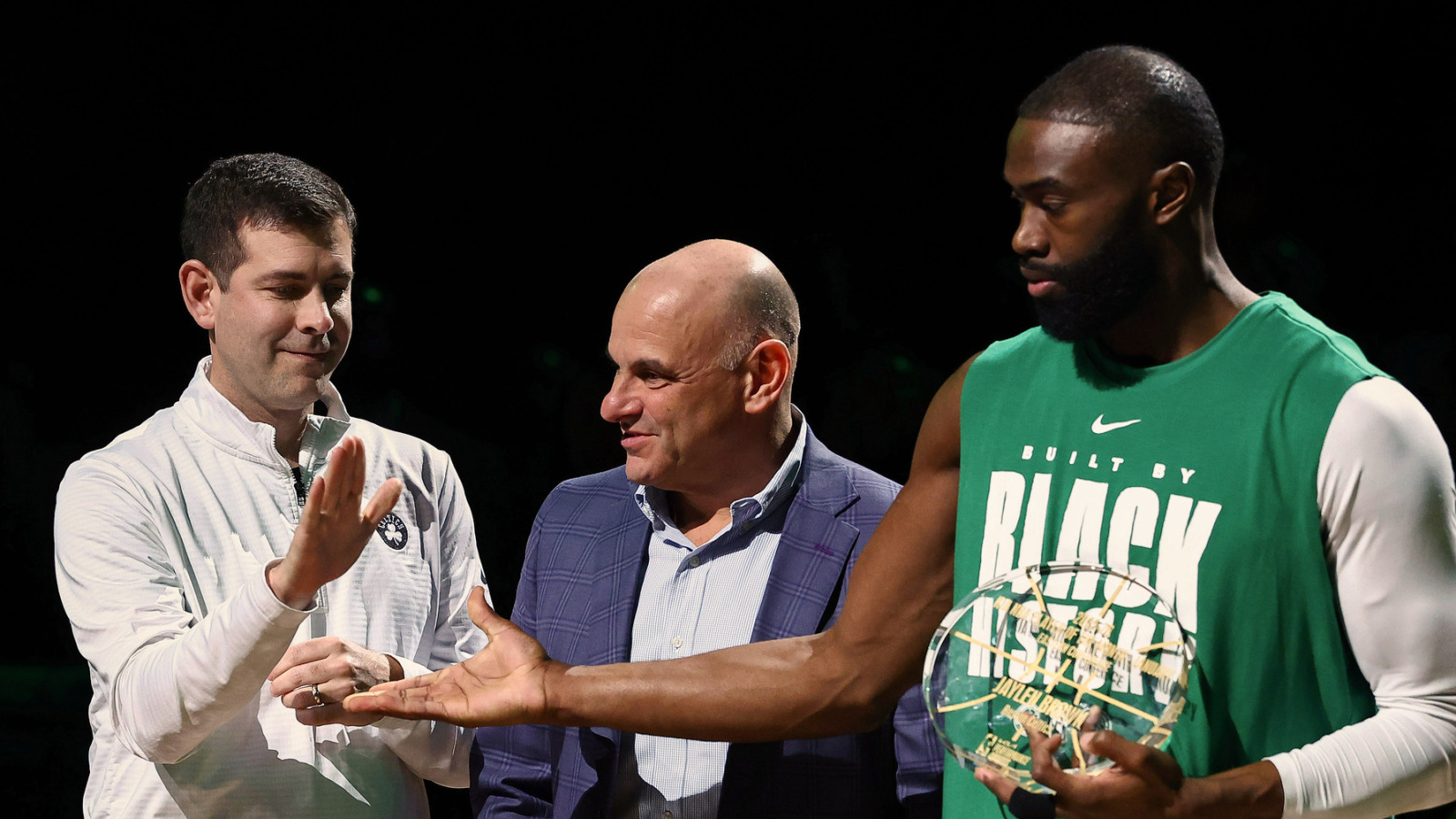 Brad Stevens responds to Tracy McGrady's Jaylen Brown comments