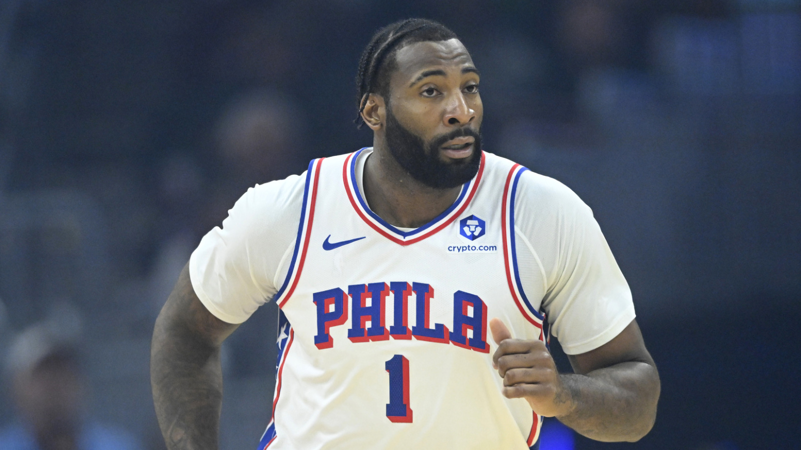 76ers' Andre Drummond leaves court in wheelchair after suffering knee injury