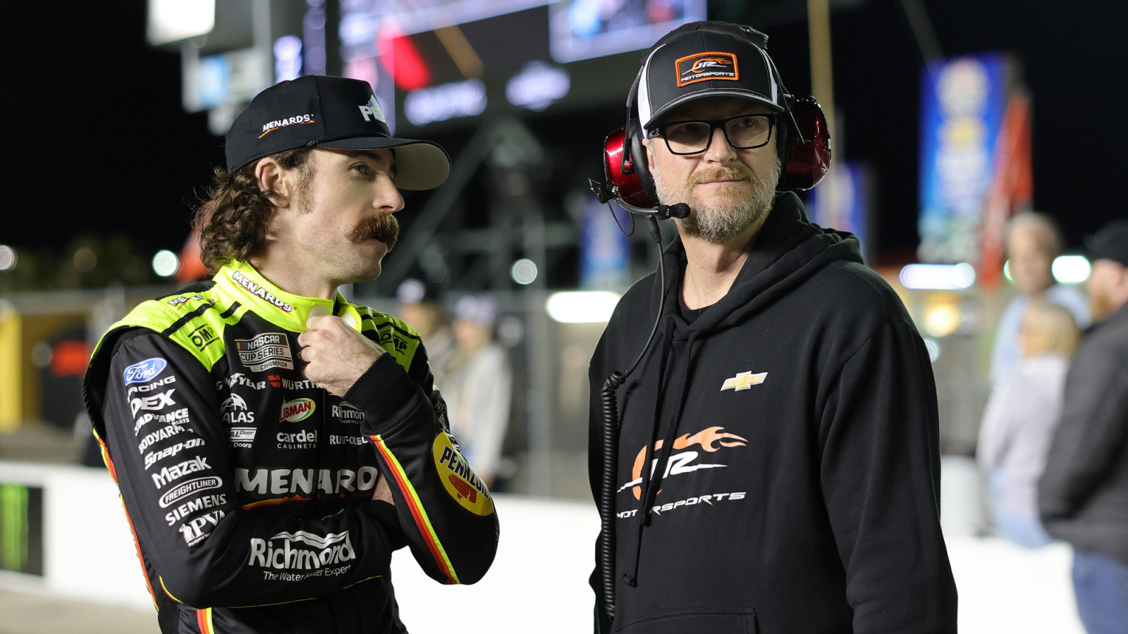 Dale Earnhardt Jr., Lee Pulliam get emotional discussing heartwarming family moment at Martinsville