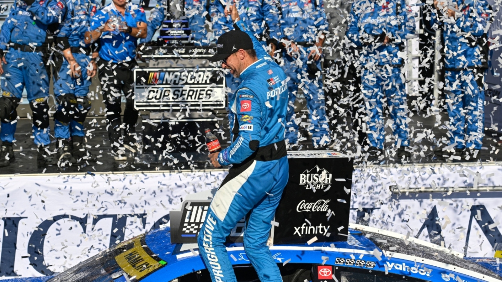 Denny Hamlin alludes to retirement after winning Gateway race in NASCAR Playoffs