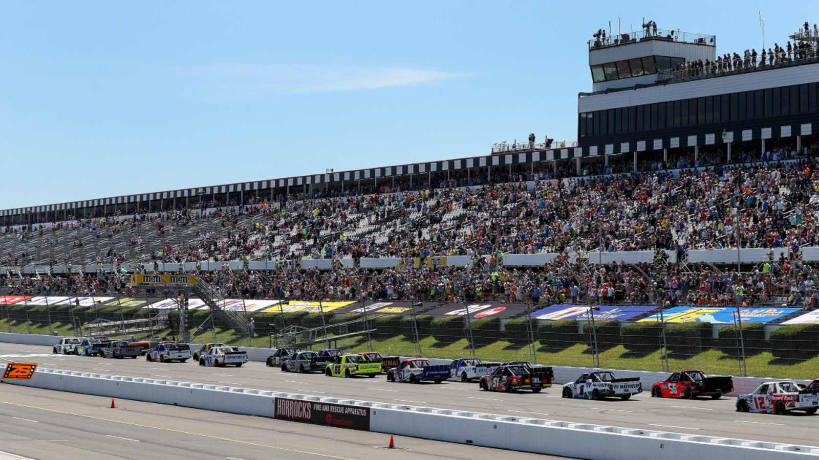 Massive wreck collects multiple trucks, causes red flag at Pocono Raceway