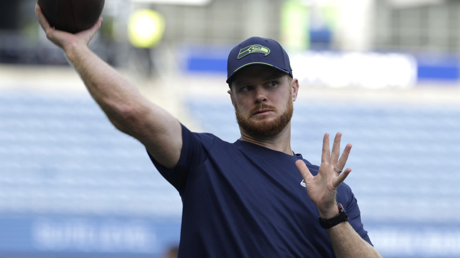 Seahawks HC Mike Macdonald shares Sam Darnold injury update