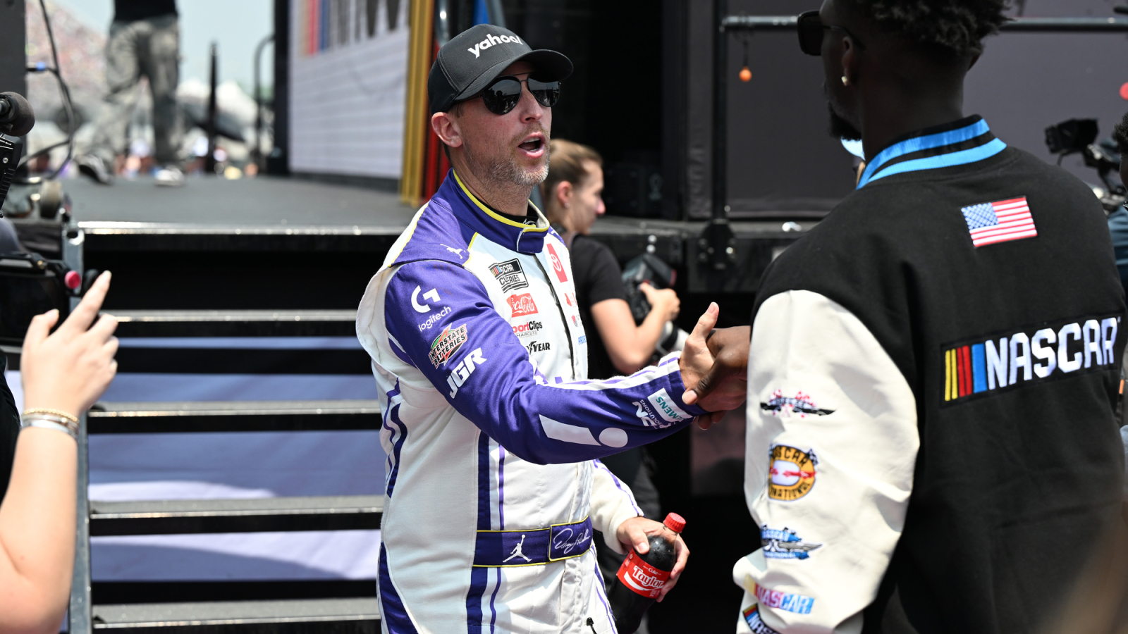 Ross Chastain Commends Denny Hamlin & Team’s Impressive Pace During NASCAR’s Michigan Visit
