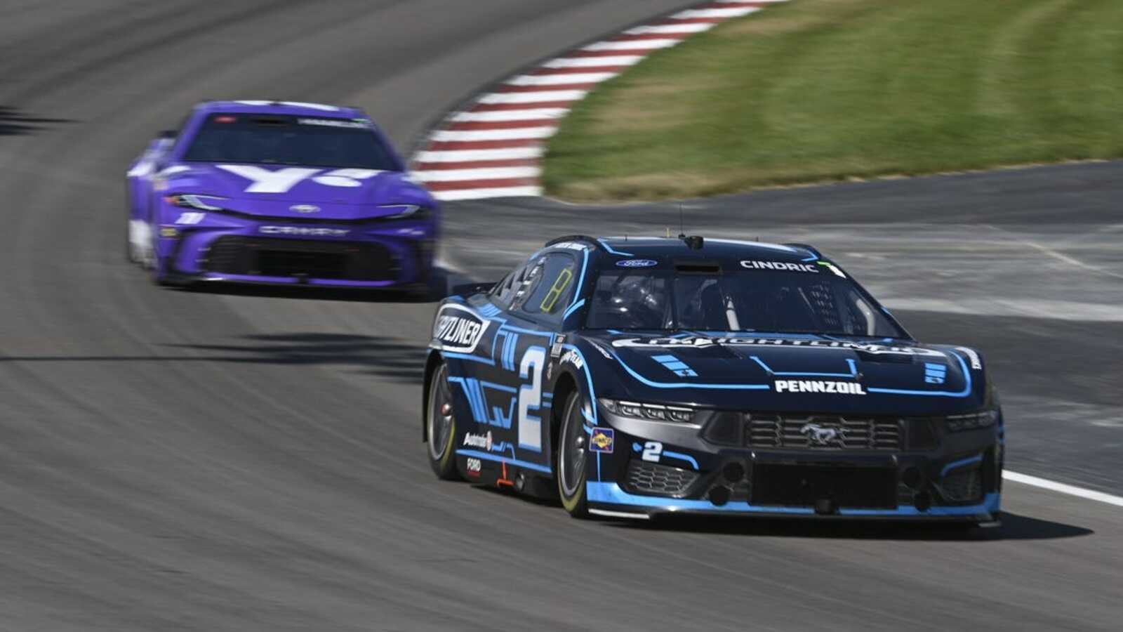 Austin Cindric wins at Gateway after Ryan Blaney's tank hits empty