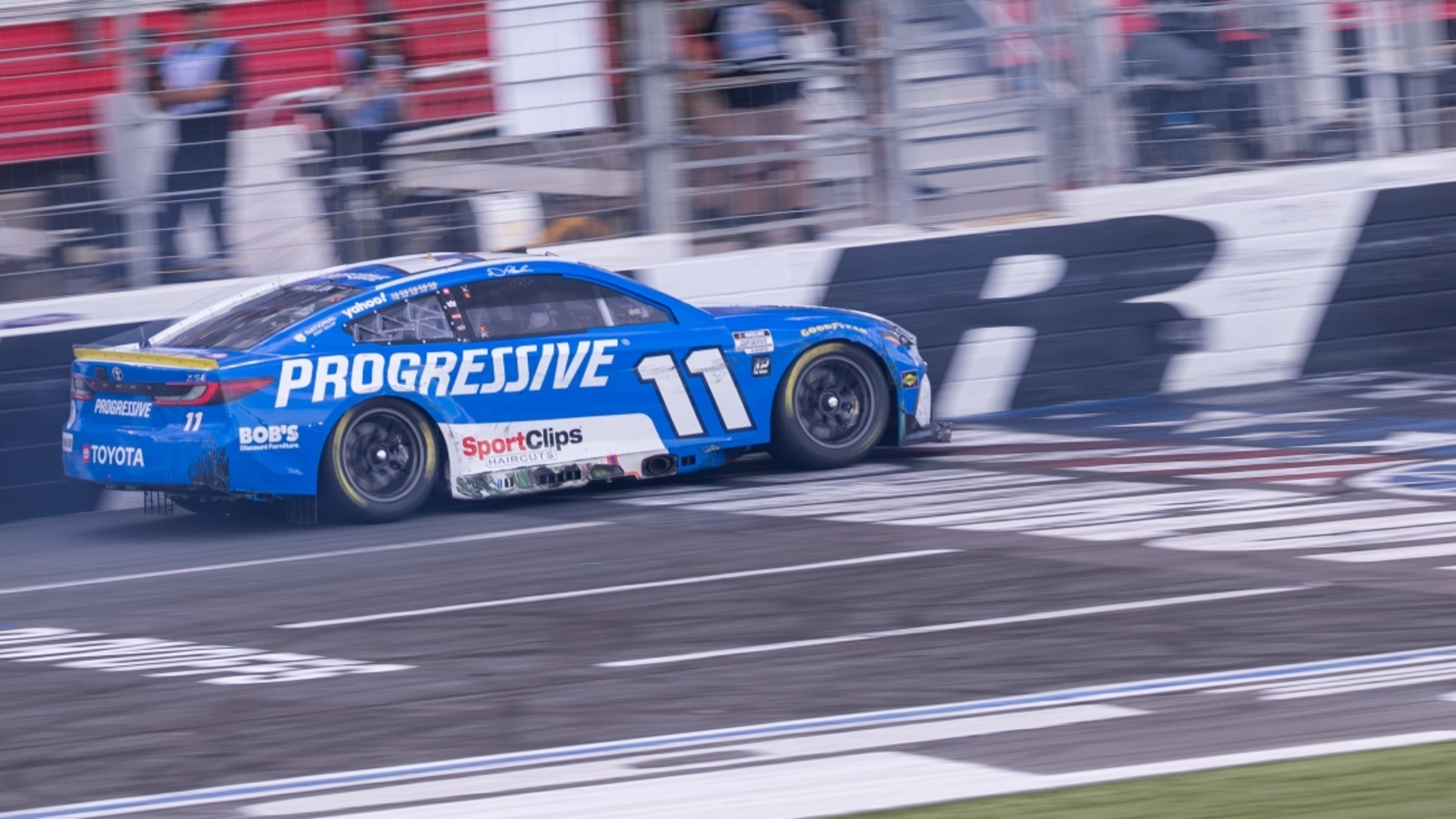 Denny Hamlin, Ross Chastain have private chat after last-lap wreck at Charlotte Roval