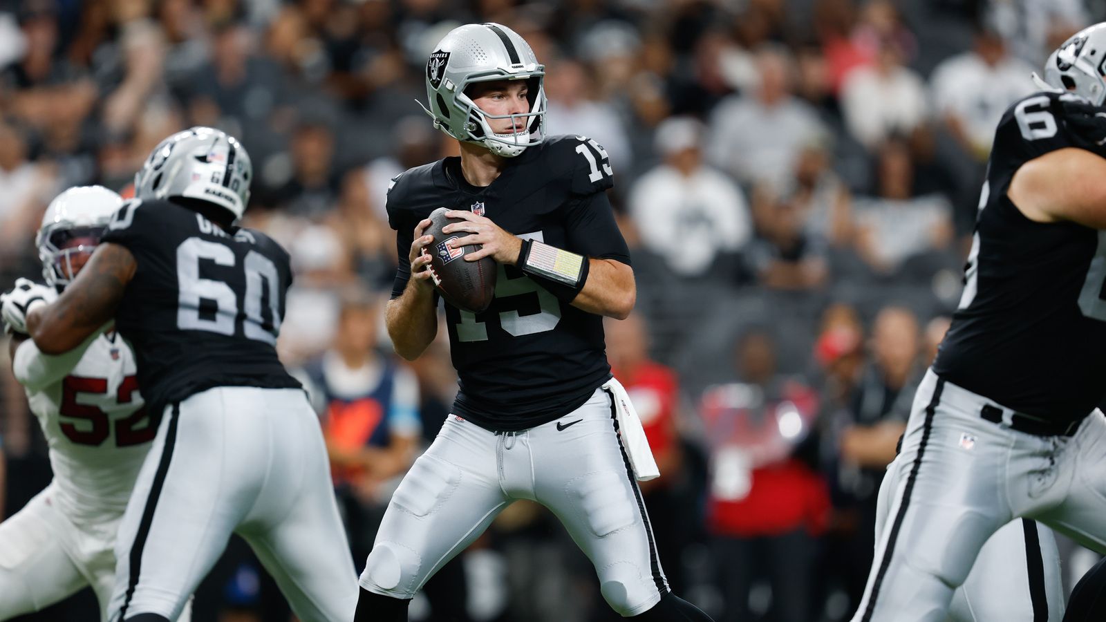 Fernando Mendoza struggles early in Raiders preseason, responds after interceptions