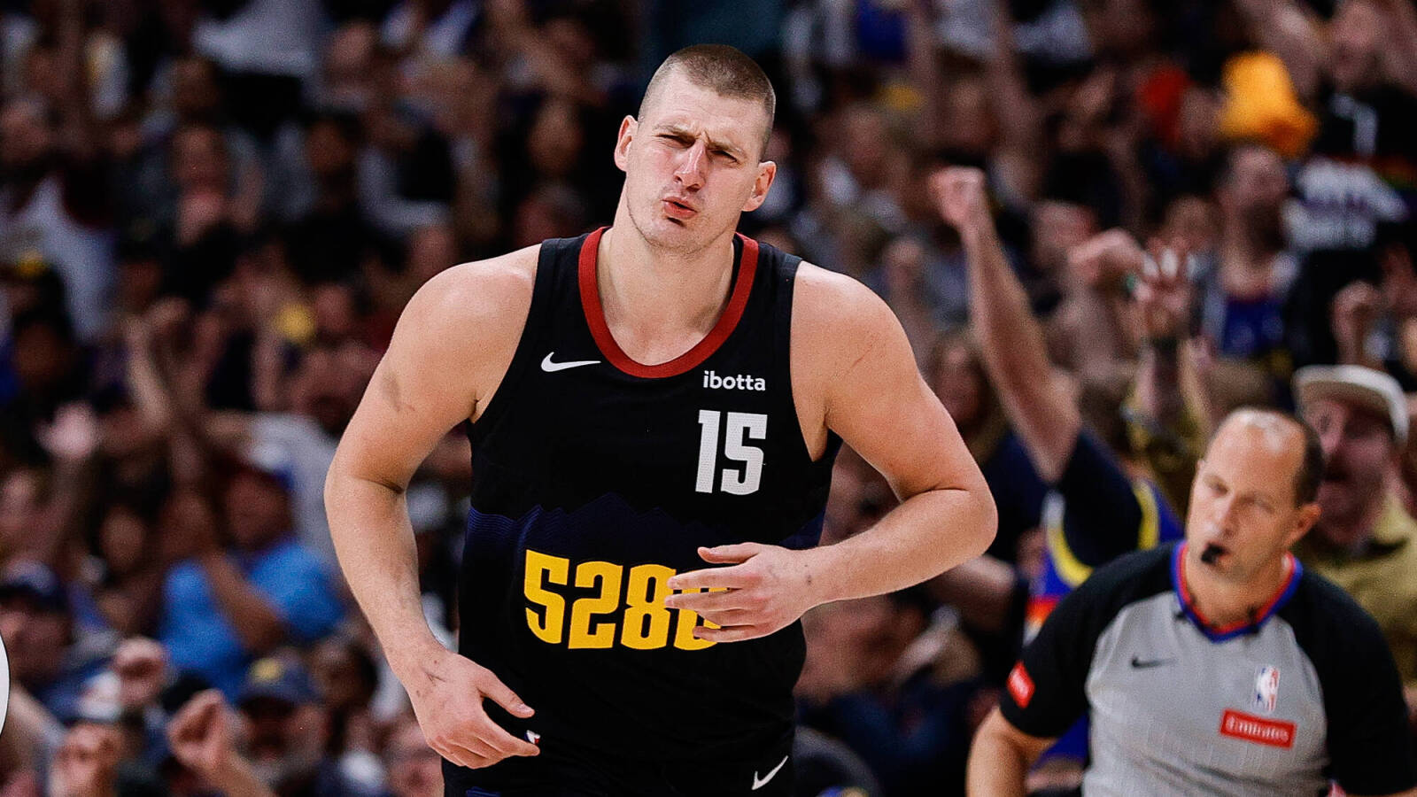 Watch: Nikola Jokic completes the ridiculous and-one