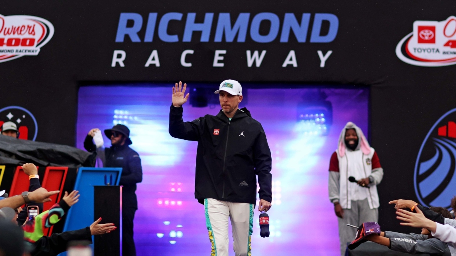 Denny Hamlin, Marcus Smith get into heated exchange over Speedway Motorsports ‘budget’ repaving