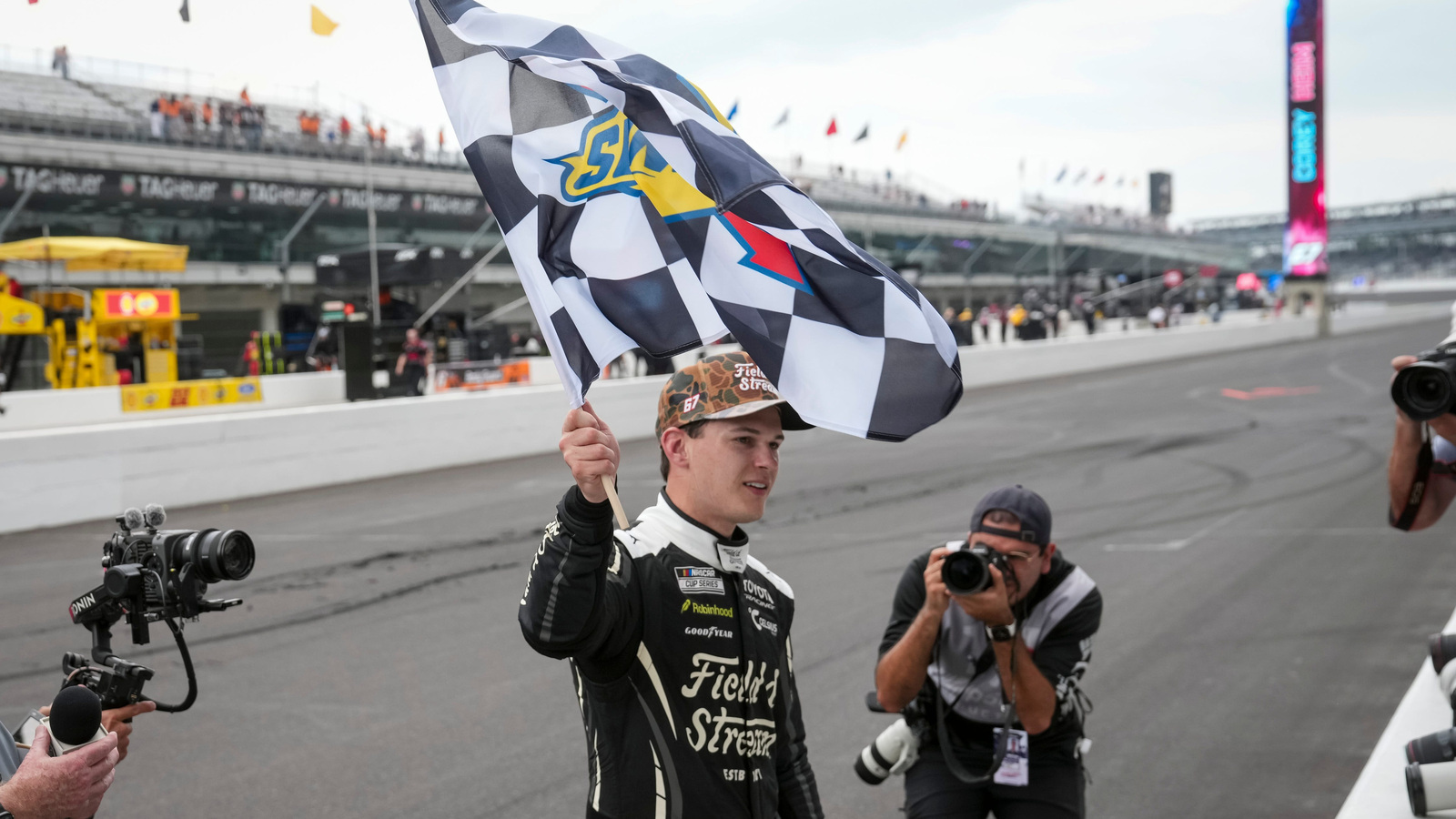 Corey Heim wins the Brickyard 400 for his second Cup career victory