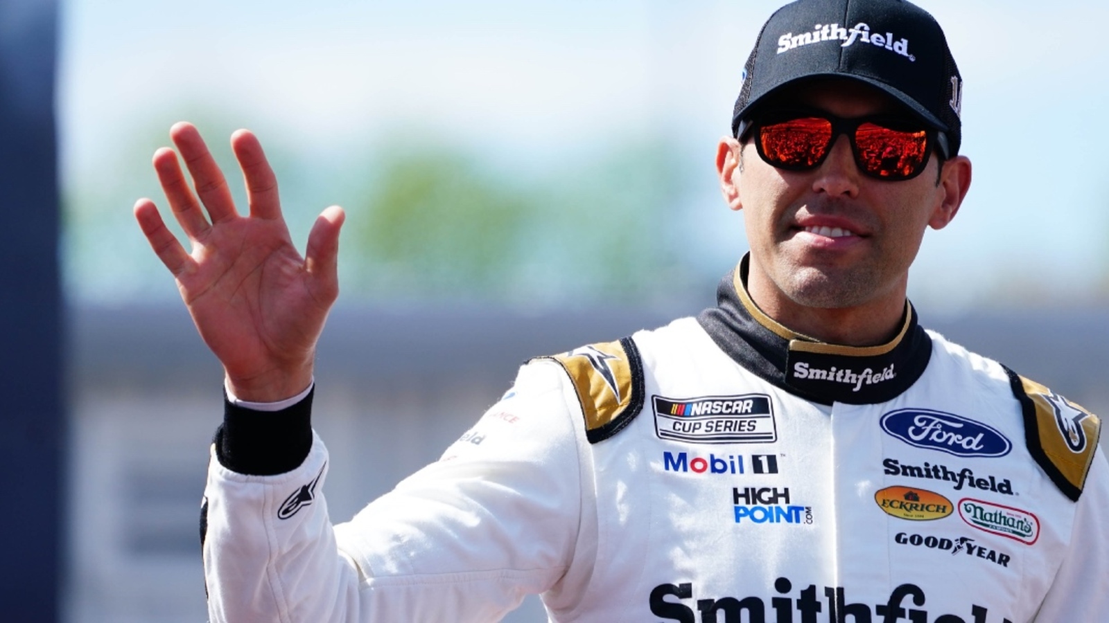 Aric Almirola gets physical with Alex Bowman in overtime to win Xfinity Series race at Phoenix