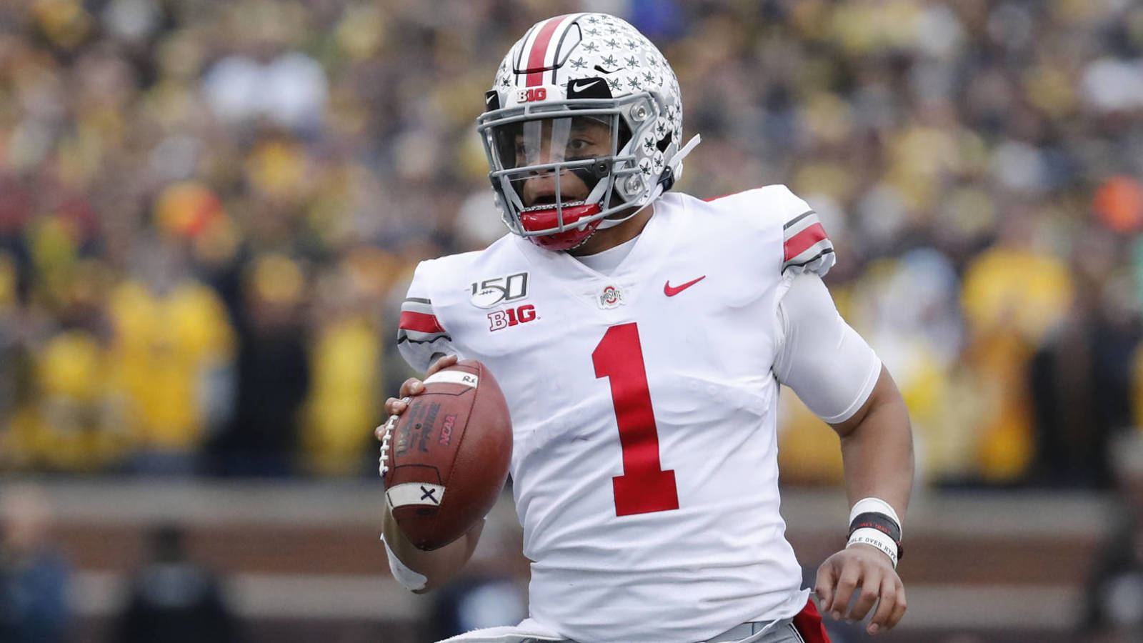 Ohio State Qb Justin Fields Returns After Knee Injury To Throw Touchdown Pass Yardbarker