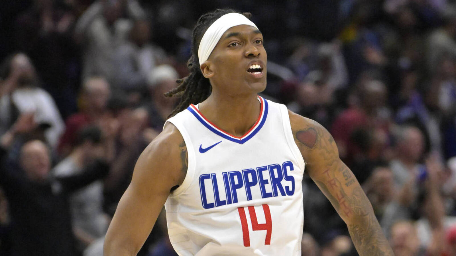 Watch: Clippers wing delivers a 'Mann's jam' in Game 2 against Mavericks