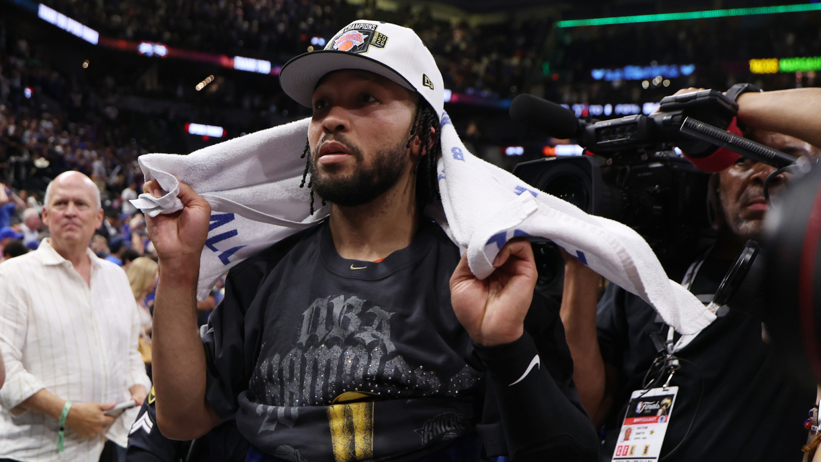 Brunson se vtipkoval na účet Wembanyamy během oslav vítězství Knicks